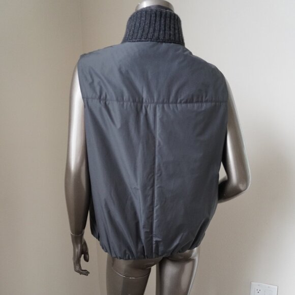 Brunello Cucinelli Cashmere Vest Monilli Reversible Size 10 XL New Tag $4350 - Picture 6 of 15